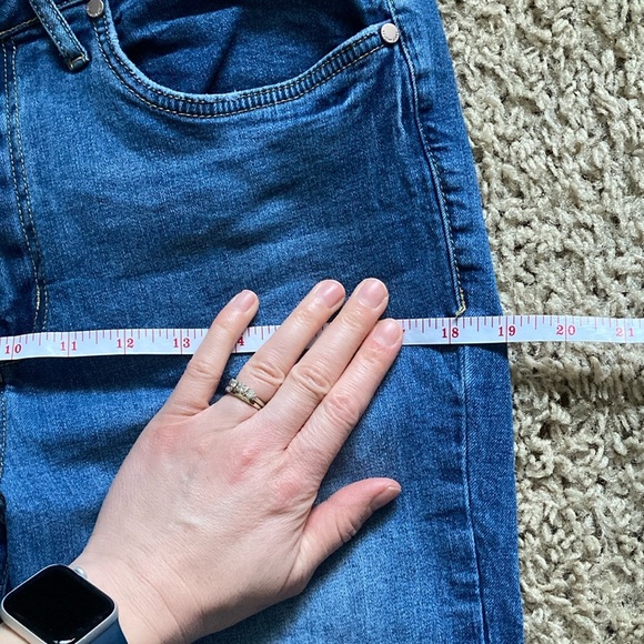 Seven7 Blue Boot Cut Jeans with Faded Distressing - Picture 13 of 15